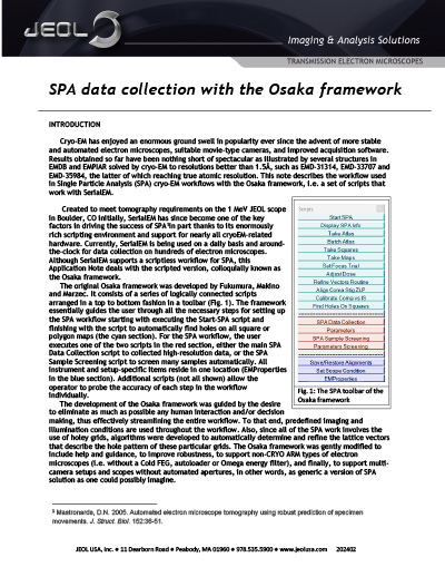 SPA data collection with the Osaka framework